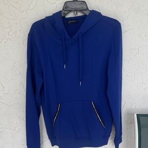 Versace Cobalt Blue Hooded Pullover